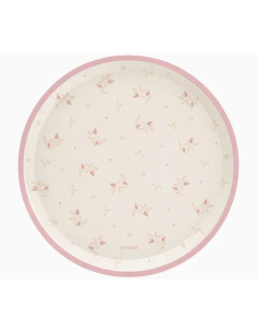 Platos cartón baby nude rosa 20cmc 6ud | Ducaval | Envías 24/48 horas