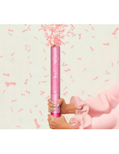 Cañón confeti penes rosas 50cm | Ducaval | Envías 24/48 horas 