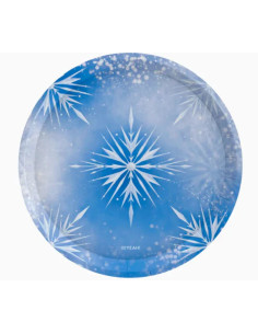 Platos cartón princesa de hielo 23cm 6ud | Ducaval | Envías 24/48 hor