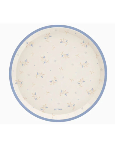 Platos cartón baby nude azul 23cmc 6ud | Ducaval | Envías 24/48 horas