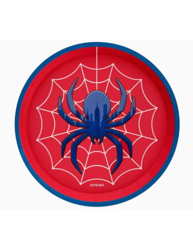 Platos cartón spider 17cm 6ud | Ducaval | Envías 24/48 horas 