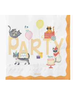 Servilleas 2c Kittens 33x33 20ud | Ducaval | Envías 24/48 horas 