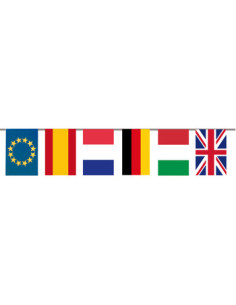 Guirnalda de Bandera Internacional – 50 Metros de Decoración Multicul