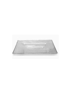 Plato plástico cuadrado transparente pequeño.| Ducaval | Envios 24/48