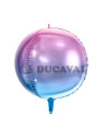 Globo foil redondo azul y violeta 35cm I Ducaval I Envíos 24/48h