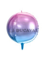 Globo foil redondo azul y violeta 35cm I Ducaval I Envíos 24/48h