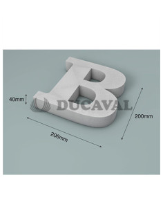 Letra B corcho 200X40mm  Ducaval envios 24/48 horas