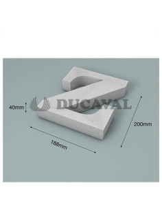 Letra Z corcho 200X40mm  Disfraces Ducaval