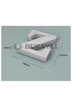 Letra Z corcho 200X40mm  Disfraces Ducaval