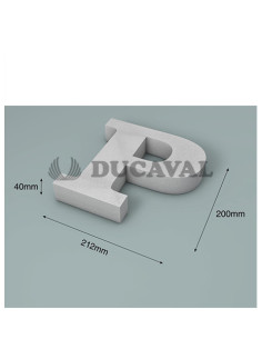 Letra P corcho 200X40mm Ducaval envios 24/48 horas