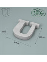 Letra U corcho 200X40mm | Ducaval | Envíos 24/48 horas