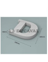 Letra D corcho 200X40mm  Disfraces Ducaval