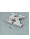 Letra K corcho 200X40mm  Disfraces Ducaval