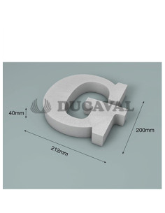 Letra G corcho 200X40mm. Ducaval envios 24/48 horas