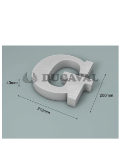 Letra G corcho 200X40mm. Ducaval envios 24/48 horas