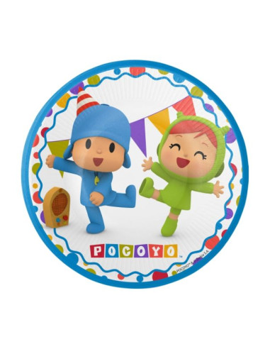 Plato Pocoyo y Nina 18cm 8u | Ducaval | Envíos 24/48h