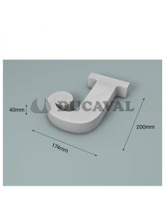 Letra J corcho 200X40mm
