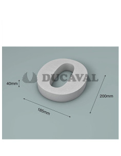 Número 0 corcho 200X40mm  Disfraces Ducaval