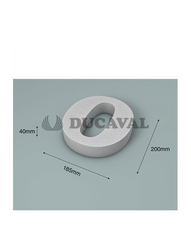 Número 0 corcho 200X40mm  Disfraces Ducaval