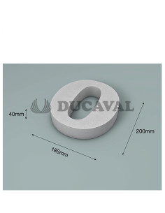 Número 0 corcho 200X40mm  Disfraces Ducaval