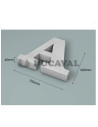 Letra A corcho 200X40mm  Disfraces Ducaval