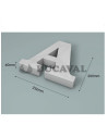 Letra A corcho 200X40mm  Disfraces Ducaval