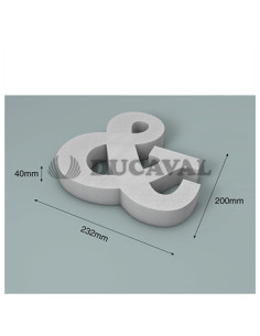 Letra & corcho 200 X 40 mm  Disfraces Ducaval