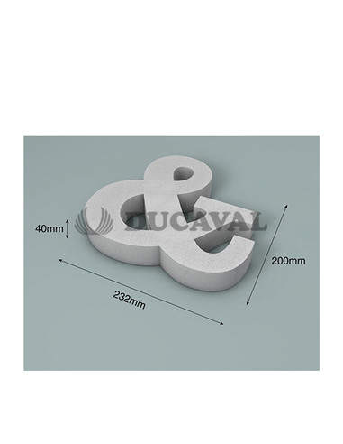 Letra & corcho 200 X 40 mm  Disfraces Ducaval