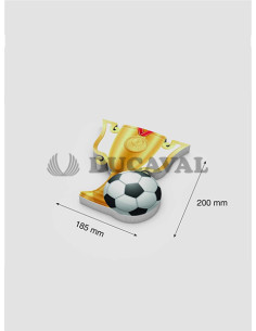 Trofeo de papel base de corcho 200x185mm. Ducaval envios 24/48 horas 