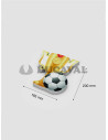 Trofeo de papel base de corcho 200x185mm. Ducaval envios 24/48 horas 