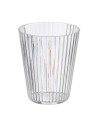 Vaso rayas transparente 300ML | Ducaval | Envías 24/48 horas 