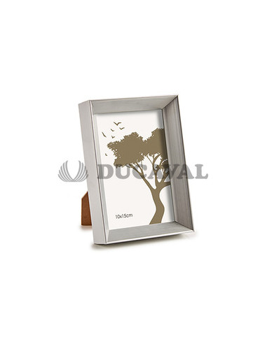 Portafoto plástico moldulra plata 10x15cm  Disfraces Ducaval