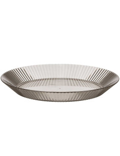 Plato de rayas gris 23cm | Ducaval | Envías 24/48 horas 