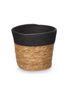 Cesto redondo alto negro 21x19cm| Ducaval | Envíos 24/48 horas