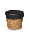 Cesto redondo alto negro 21x19cm| Ducaval | Envíos 24/48 horas