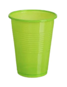 Vaso reutilizable plástico verde 200 cc 25 und | Ducaval | Envías 24/