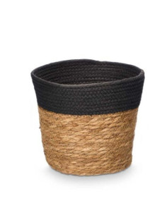 Cesto redondo alto negro17x14cm | Ducaval | Envíos 24/48 horas