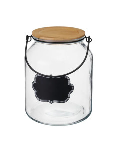 Tarro vidrio bambú 3100ml | Ducaval | Envías 24/48 horas 