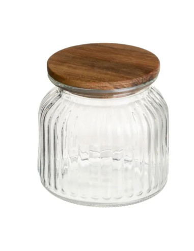Tarro provence 600ml vidrio y bambú | Ducaval | Envías 24/48 horas 