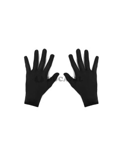 Guantes cortos adulto negros | Ducaval | Envío 24/48h