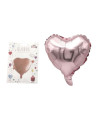 Globos foil corazón rosa 6ud | Ducaval | Envíos 24/48 horas