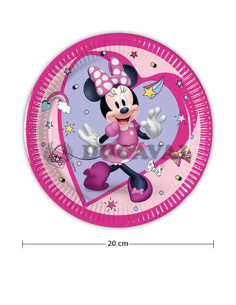 Platos Minnie Mouse 20cm 8U