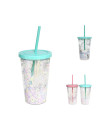 Vaso bolitas con cañita 500ml | Ducaval | Envías 24/48 horas 