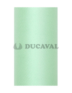 Tul verde menta en rollo 8cmX20m