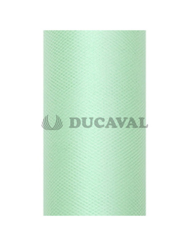 Tul verde menta en rollo 8cmX20m