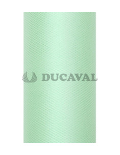 Tul verde menta en rollo 8cmX20m