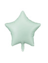 Globo foil estrella verde menta 45cm