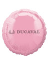 Globo foil circulo perlado rosa 45cm.