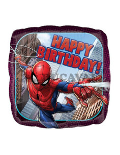 Globo foil Spiderman Happy Birthday 45cm