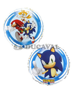 Globo foil Sonic 46cmglobos ducaval